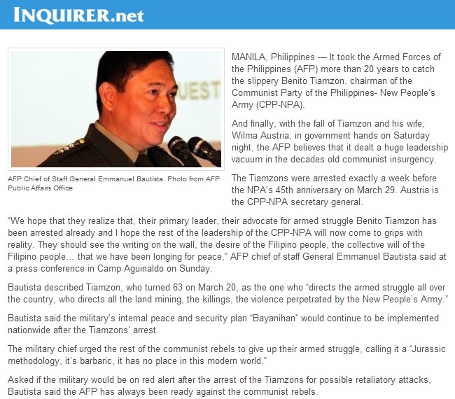 Inquirer AFPCS News